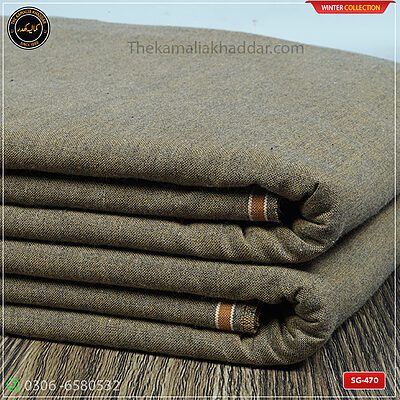 SG-470 Premium Plus Kamalia Khaddar Winter Double Goli in White – Original Kamalia Khaddar winter fabric