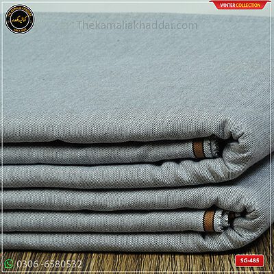 SG-485 Premium Plus Kamalia Khaddar Winter Double Goli in White – Original Kamalia Khaddar winter fabric