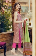 3 Piece Linen Unstitched Suit With Wool Shawl Ladies Winter Suit Latest Collection