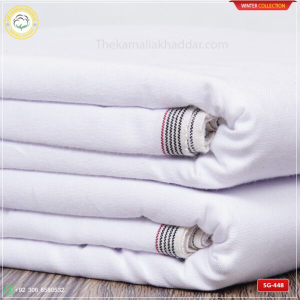 Premium Plus Kamalia Khaddar Winter Double Goli | SG-448 | Extra White