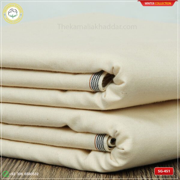 Premium Plus Kamalia Khaddar Winter Double Goli | SG-451 | Cream