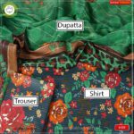 3PC Kamalia Khaddar Ladies Unstitched Printed Lawn Suit | LV23 - Image 2