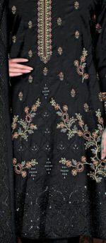 Embroidered Chikankari 3 Piece with Chiffon Dupatta | CK-301 - Image 3