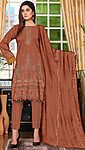 Embroidered Chikankari 3 Piece with Chiffon Dupatta | CK-303