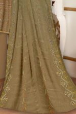 Embroidered Chikankari 3 Piece with Chiffon Dupatta | CK-304 - Image 2