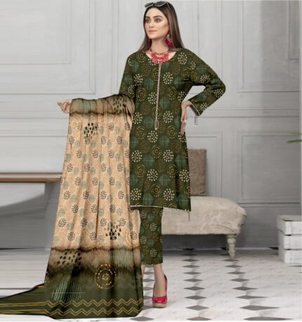 Bana Dora Kamalia Khaddar Ladies Unstitched Printed Lawn | DL-607