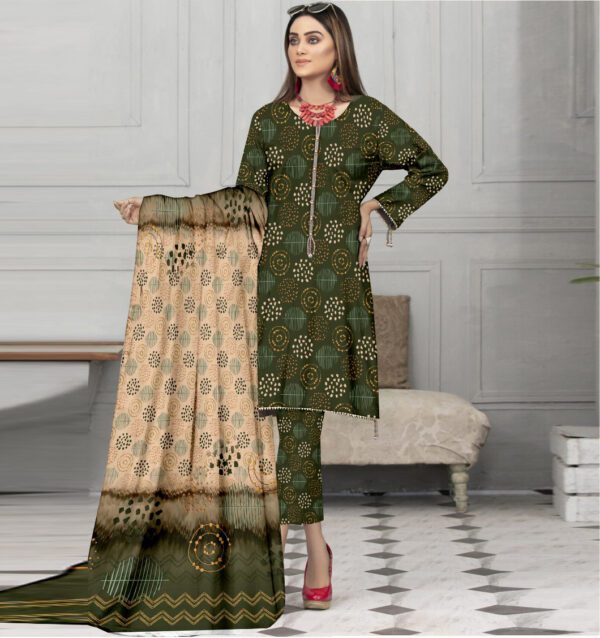 Bana Dora Kamalia Khaddar Ladies Unstitched Printed Lawn | DL-607