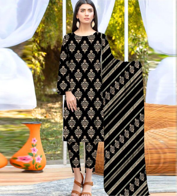 Bana Dora Kamalia Khaddar Ladies Unstitched Printed Lawn | DL-610