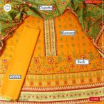 3PC Kamalia Khaddar Ladies Unstitched Printed Lawn Suit | LL-502