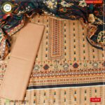 3PC Kamalia Khaddar Ladies Unstitched Printed Lawn Suit | LL-510 - Image 2
