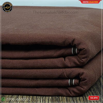 SG-474 Premium Plus Kamalia Khaddar Winter Double Goli in White – Original Kamalia Khaddar winter fabric