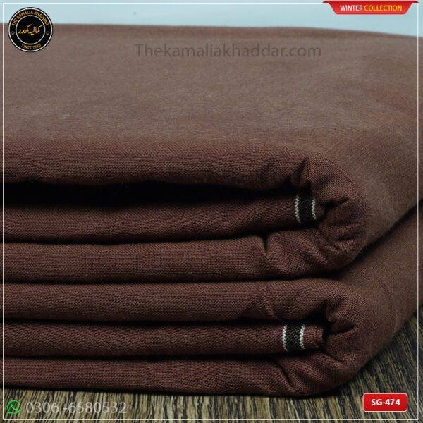 SG-474 Premium Plus Kamalia Khaddar Winter Double Goli in White – Original Kamalia Khaddar winter fabric