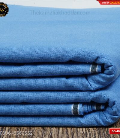 SG-484 Premium Plus Kamalia Khaddar Winter Double Goli in White – Original Kamalia Khaddar winter fabric