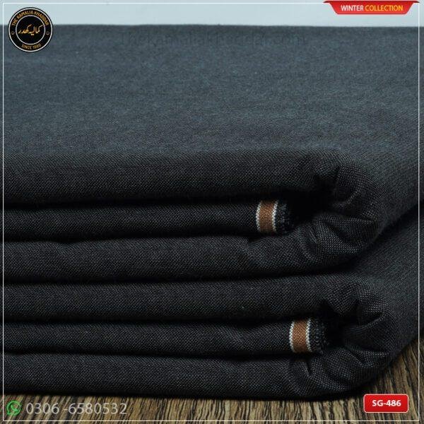 SG-486 Premium Plus Kamalia Khaddar Winter Double Goli in White – Original Kamalia Khaddar winter fabric