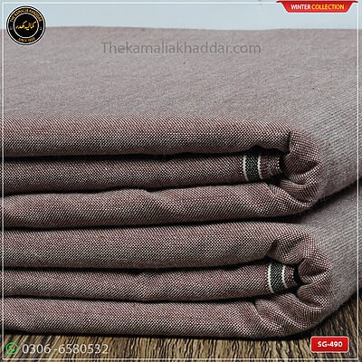 SG-490 Premium Plus Kamalia Khaddar Winter Double Goli in White – Original Kamalia Khaddar winter fabric