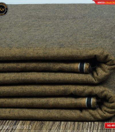 SG-493 Premium Plus Kamalia Khaddar Winter Double Goli in White – Original Kamalia Khaddar winter fabric