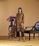 Unstitched Digital Printed Dhanak 3PC Suit | Kamalia Khaddar | 41