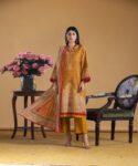 Unstitched Digital Printed Dhanak 3PC Suit | Kamalia Khaddar | 44