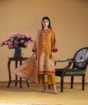 Unstitched Digital Printed Dhanak 3PC Suit | Kamalia Khaddar | 44