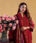 Unstitched Digital Printed Dhanak 3PC Suit | Kamalia Khaddar | 46 - Image 2