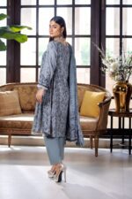 3PC Unstitched Digital Printed Linen Suit | Kamalia Khaddar | 49 - Image 2