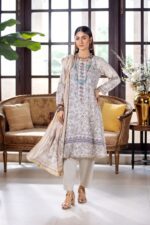 3PC Unstitched Digital Printed Linen Suit | Kamalia Khaddar | 50