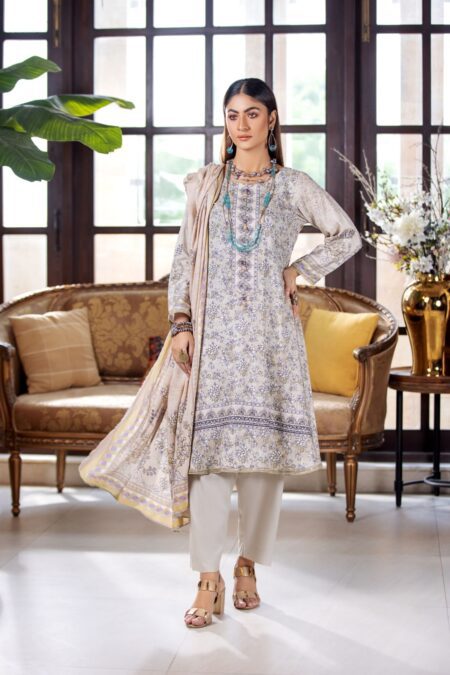3PC Unstitched Digital Printed Linen Suit | Kamalia Khaddar | 50
