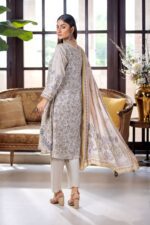 3PC Unstitched Digital Printed Linen Suit | Kamalia Khaddar | 50 - Image 2