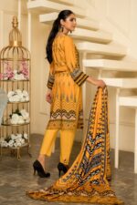 3PC Unstitched Digital Printed Linen Suit | Kamalia Khaddar | 52 - Image 2