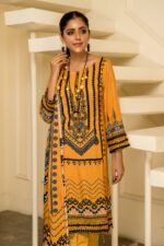 3PC Unstitched Digital Printed Linen Suit | Kamalia Khaddar | 52