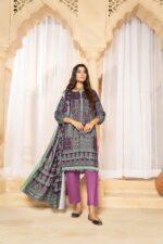 3PC Unstitched Digital Printed Linen Suit | Kamalia Khaddar | 58