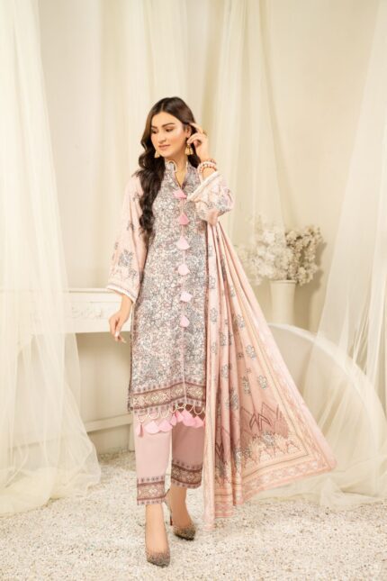 3PC Unstitched Digital Printed Linen Suit | Kamalia Khaddar | 67