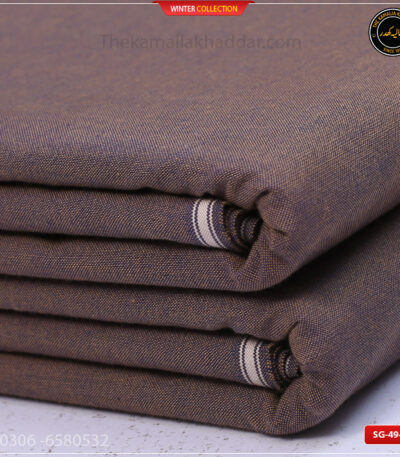 SG-494 Premium Plus Kamalia Khaddar Winter Double Goli in White – Original Kamalia Khaddar winter fabric