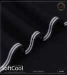 Premium Jet Black Kamalia Khaddar Summer Collection PS-203 - Original Handloom Fabric