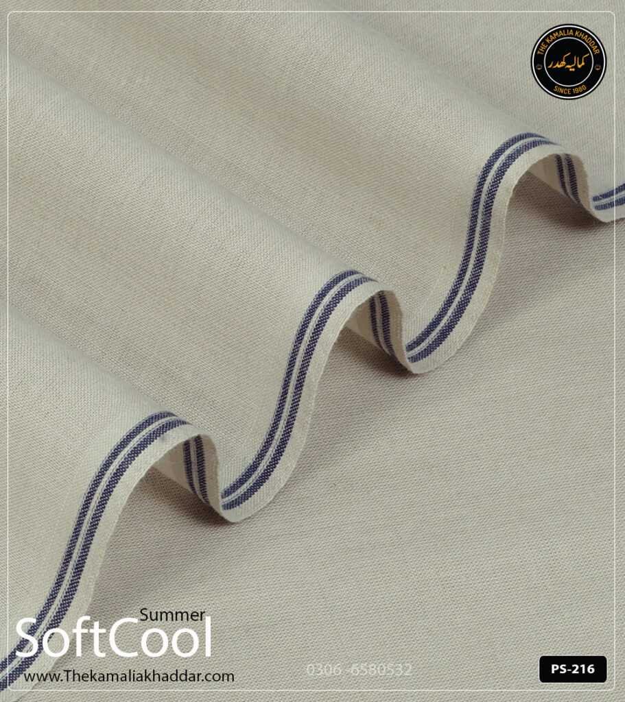 Silver Sage Premium Kamalia Khaddar Summer Collection PS-216 - Breathable Hand-woven Fabric