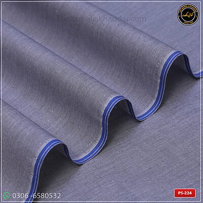 Premium Metallic Gray Kamalia Khaddar Summer Collection PS-224 - Original Handloom Fabric