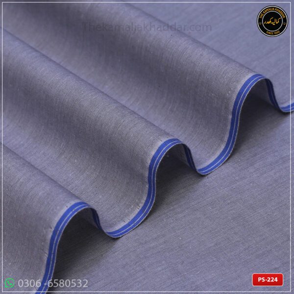 Premium Kamalia Khaddar Summer Collection | Metallic Gray | PS-224