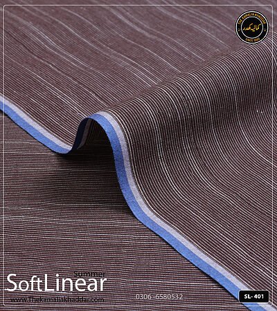 Soft Linear Kamalia Khaddar Summer Collection | SL-401