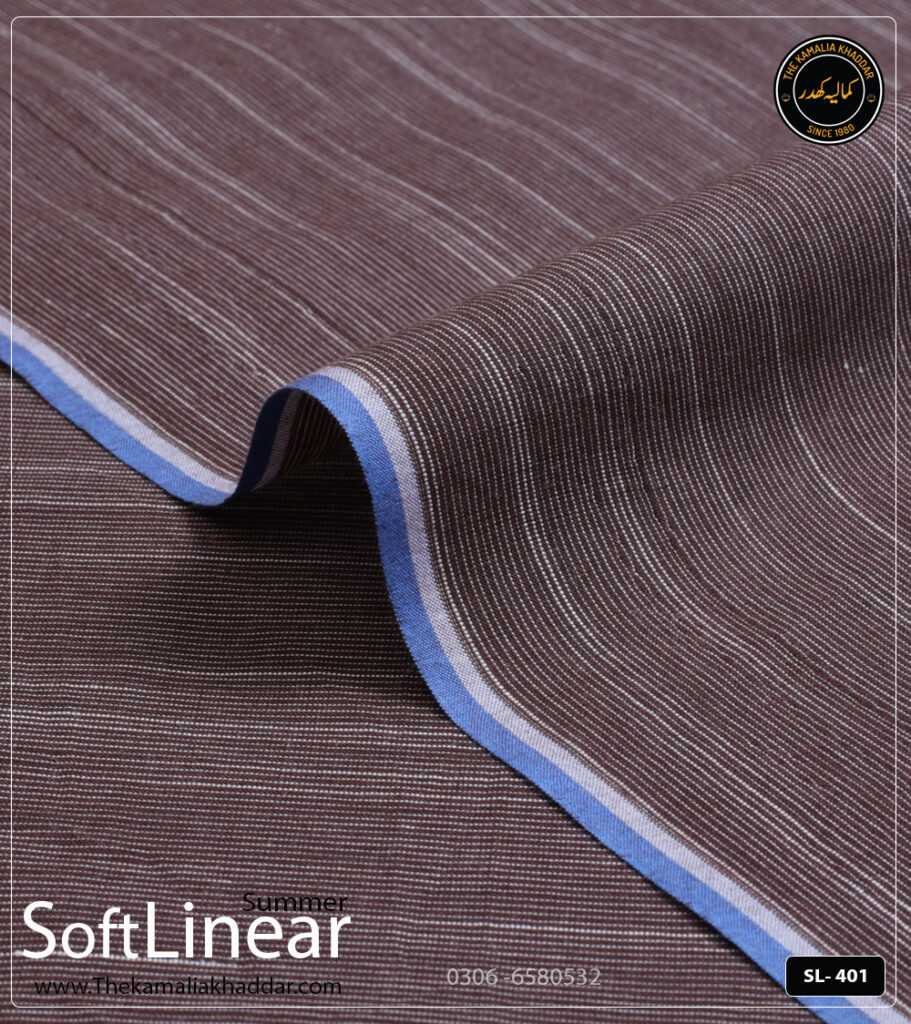 Soft Linear Kamalia Khaddar Summer Collection | SL-401