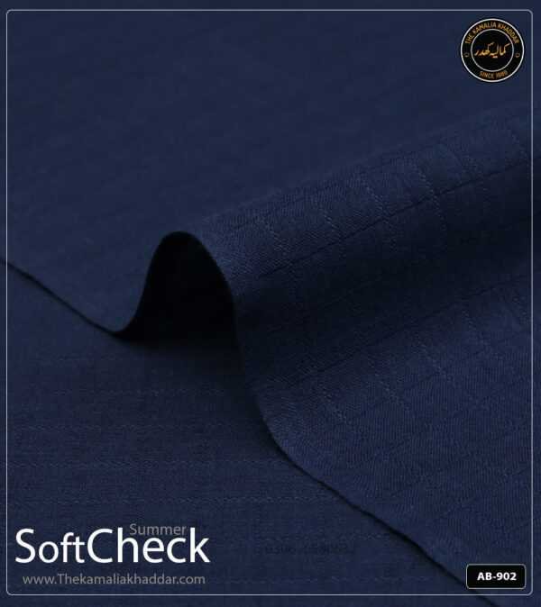 Soft Check Kamalia Khaddar Summer Collection | AB-902