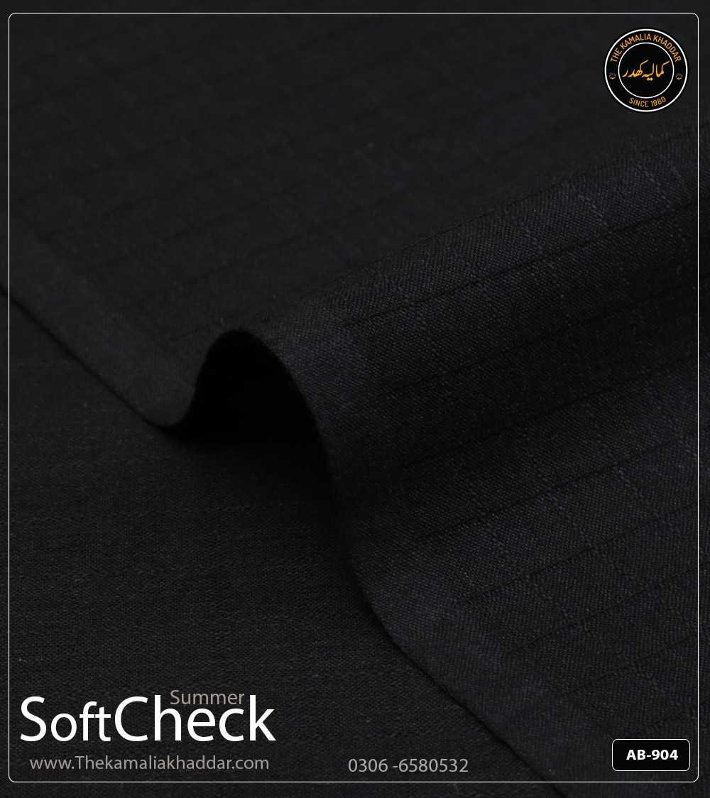 SOFT-CHECK-KAMALIA-KAMALIA-KHADDAR-SUMMER-COLLECTION-AB-904 Soft Check Kamalia Khaddar Summer Collection | AB-904 - Image 1