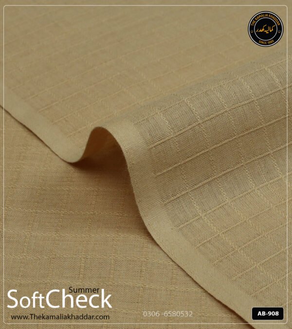 Soft Check Kamalia Khaddar Summer Collection | AB-908