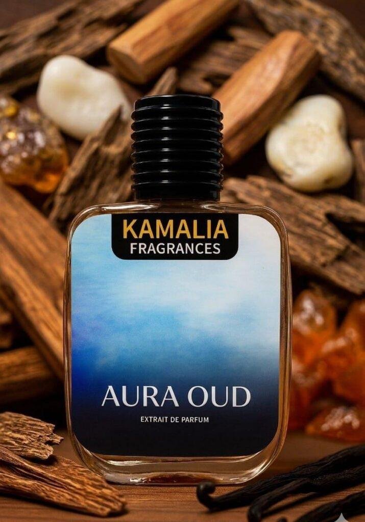 Aura Oud Long Lasting Extrait de Parfum by Kamalia Fragrances - Bold and Intense Oud Scent