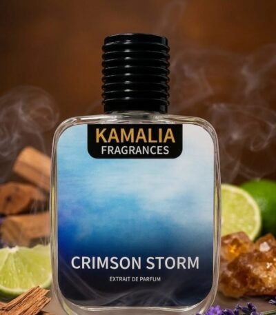 Crimson Storm Long Lasting Extrait de Parfum by Kamalia Fragrances - Intense and Bold Luxury Scent