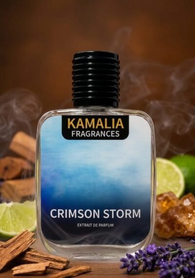 Crimson Storm Long Lasting Extrait de Parfum by Kamalia Fragrances - Intense and Bold Luxury Scent