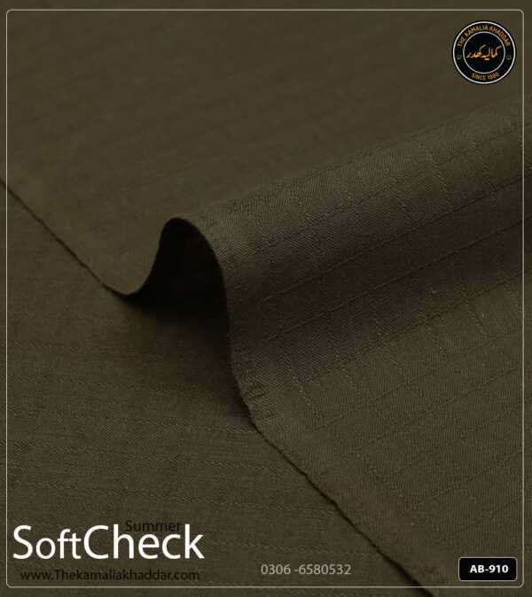 Soft Check Kamalia Khaddar Summer Collection | AB-910