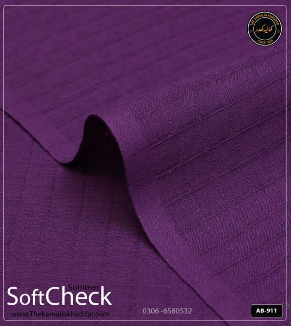 Soft Check Kamalia Khaddar Summer Collection | AB-911