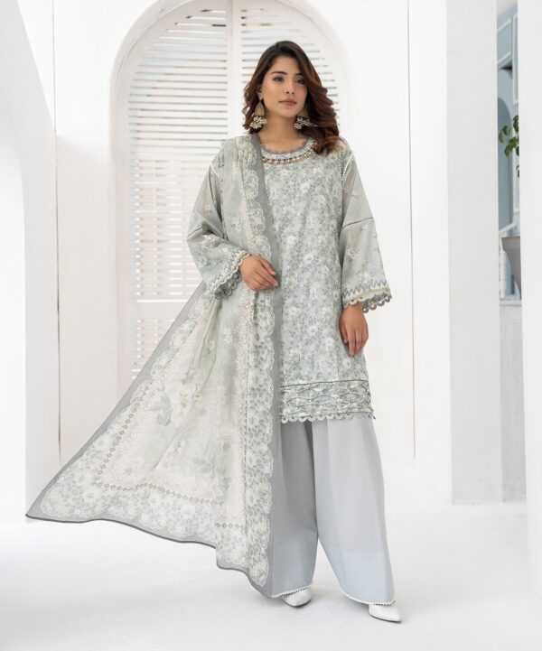 3PC Printed Lawn Suit for Ladies – Unstitched Summer Collection D#2211