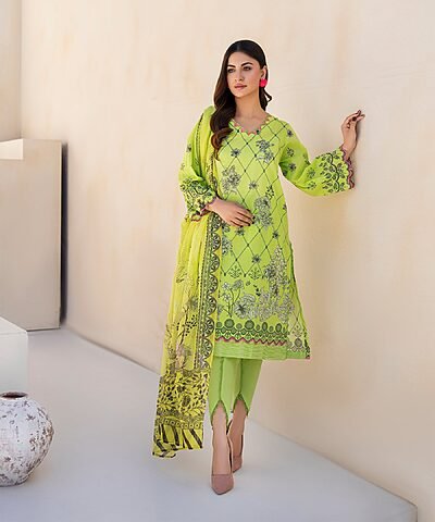3PC Printed Lawn Suit for Ladies - Unstitched Summer Collection D#2230 by Kamalia Khaddar
