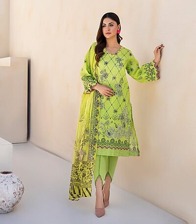 3PC Printed Lawn Suit for Ladies - Unstitched Summer Collection D#2230 by Kamalia Khaddar